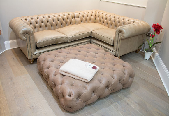 Chesterfield Ecksofa Sofa Couch Ledersofa Polster Eck Couch Garnitur