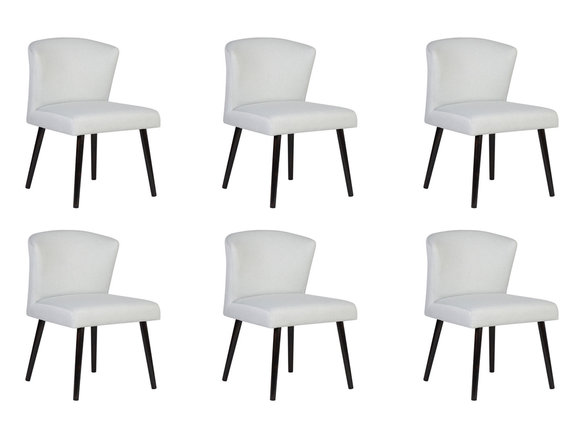 6x Leder Polster Sitz Stühle Lehn Stuhl Design Lounge Club Sessel Garnitur Neu
