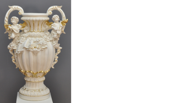 XXL Vase Tisch Dekoration Deko Vasen Antik Stil Skulptur Figur Kelch Rom