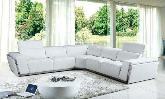 Multifunktions Garnitur Ledersofa Ecksofa Sitz Wohnzimmer Ecke Sofa Couch