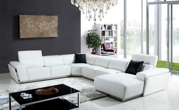 Multifunktions Relax Ecksofa Ledersofa Sofa Couch Polster Eck Sitz Garnitur Neu