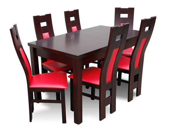 Esstisch Tisch + 6 Stühle Gruppe Esszimmer Wohnzimmer Garnitur Holz