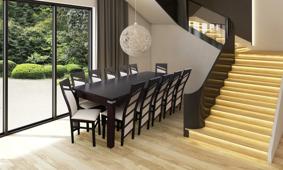 Design Esszimmer Garnitur Stuhl Set Tisch + 12 Stühle Essgarnituren Tische