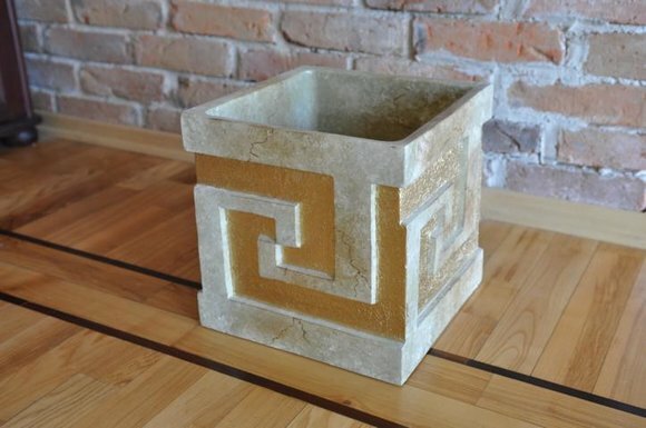 XXL Deko Vase Blumen Design Tisch Dekoration Topf Antik Raum Vasen