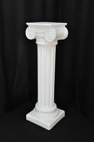 Medusa Säule Römische Säulen Marmor Skulptur Figur Deko Dekoration