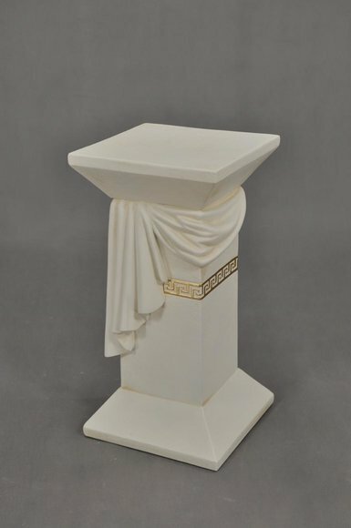 Medusa Säule Römische Säulen Marmor Skulptur Figur Deko Dekoration