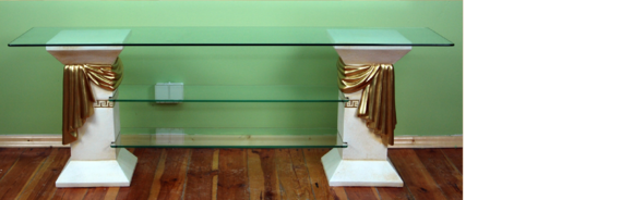 Design Vitrine Regal Glas Säule Schrank Vitrinen Regale Schrank Wohnzimmer 1862