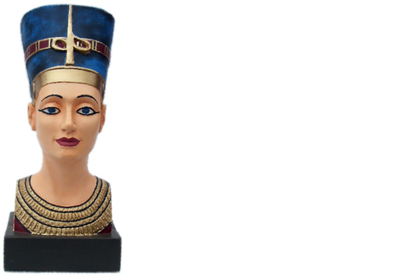 Design Ägyptische Figur Nofretete Statue Skulptur Skulpturen Dekoration