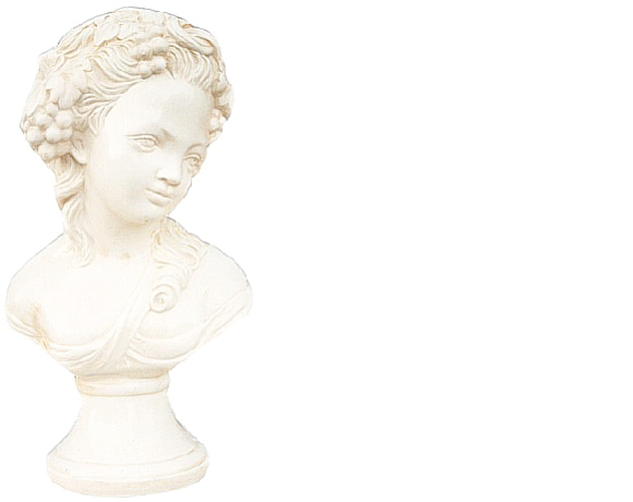 Design Mädchen mit Trauben - Büste Figur Statue Skulptur Skulpturen Deko