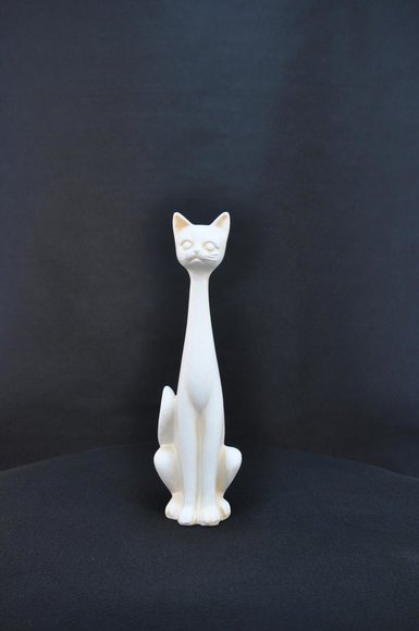42cm XXL Design Katze Dekoration Figur Skulptur Acryl Deko Statue Figuren