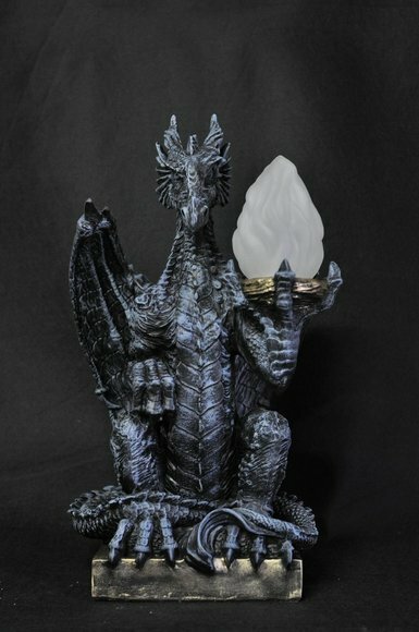 Design Gothik Stehleuchte Lampe Stand Leuchte Leuchten Drachen Lampen P6821 55cm