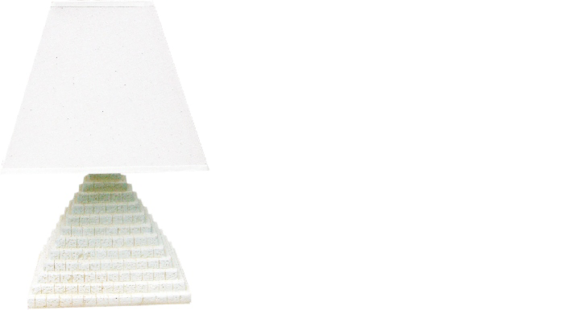 Design Leuchte Stehleuchte Pyramide Ägyptische Schirm Tischlampe Lampe
