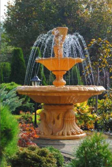 Zierbrunnen Springbrunnen Figur Brunnen Dekoration Garten Fontaine Teich