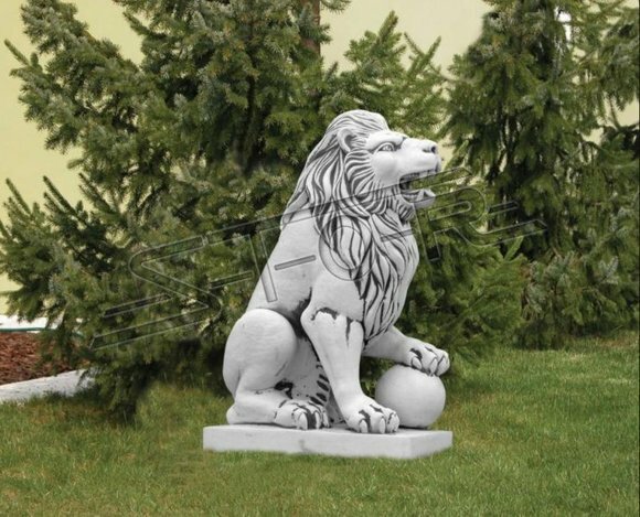 Edler Ritter Löwe Figur Statue Skulptur Figuren Skulpturen Garten Terrasse