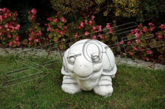 Garten Dekoration Schildkröte Terrasse Stein Figuren Figur Deko Statue