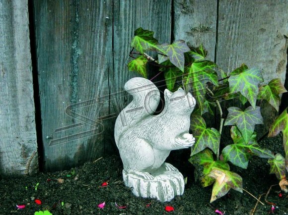 Garten Dekoration Eichhörnchen Terrasse Stein Figuren Figur Statue Skulptur