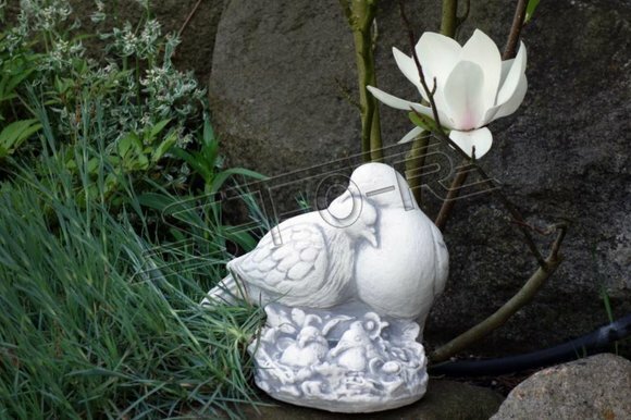 Tauben Nest Garten Figur Statue Figuren Statuen Skulptur Dekoration Deko