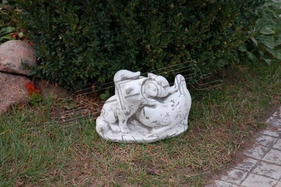 Garten Dekoration Katze Terrasse Stein Figuren Figur Deko Statue Skulptur