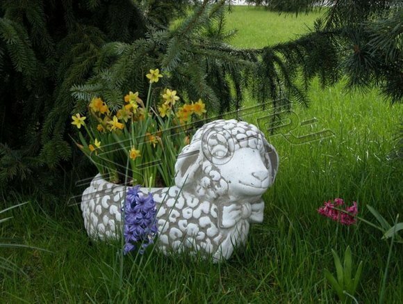 Design Blumentopf Top Planz Kübel Gefäß Töpfe Figur Gesicht Skulptur