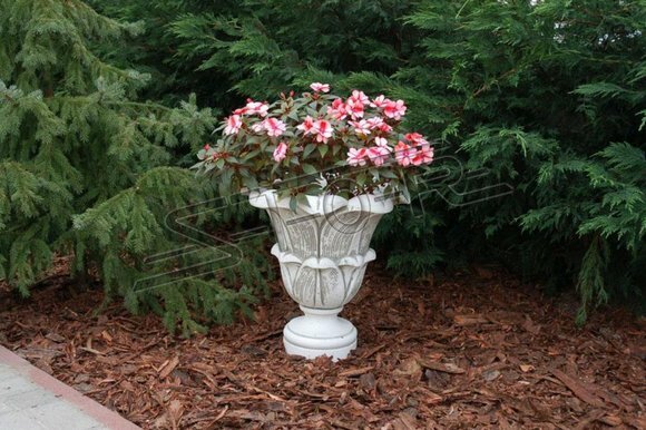 Blumenkorb Blumen Vase Gefäss Garten Terrasse Dekoration Statue Figuren