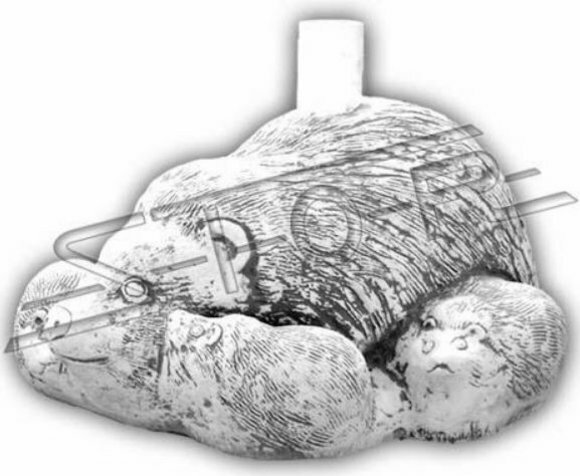 Schirm Beschwerer Sonnenschirm Sockel Fuß Igel Figur Garten Dekoration