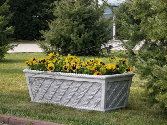 Blumentöpfe Kasten Topf Blumen Töpfe XXL Beton Garten Terrasse Skulptur