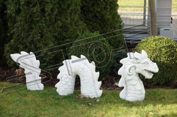Figur Schlange Drachen Garten Statue Skulptur Skulpturen Figuren Statuen