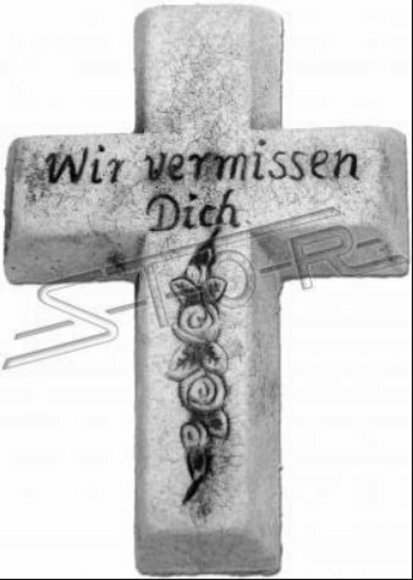 Dekoration Kreuz Grab Deko Grabschmuck Stein Dekoration Statue Skulpturen