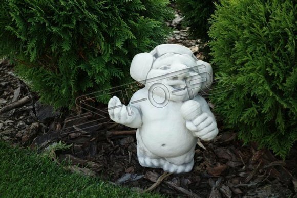 Schweinchen Poroschenko Figur Skulptur Figuren Statue WC Toiletten Deko