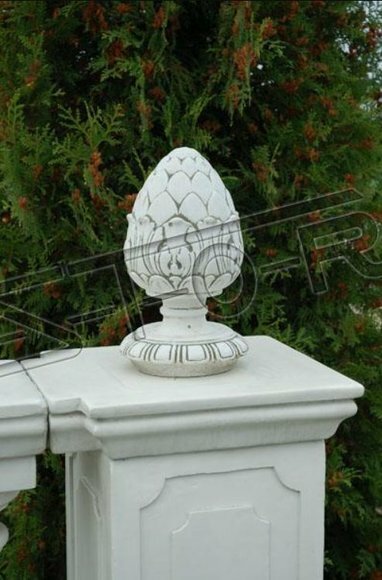 Mauer Deko Blumen Vase Gefäss Garten Terrasse Dekoration Statue Figuren