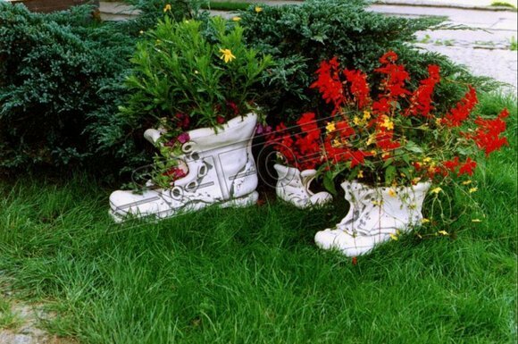 Blumenkübel Pflanz Kübel Dekoration Figur Blumentöpfe Garten Vasen 153