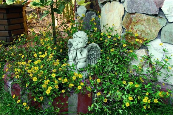 Grabschmuck Grab Stein Dekoration Engel Figur Skulptur Gott Heilig 24cm