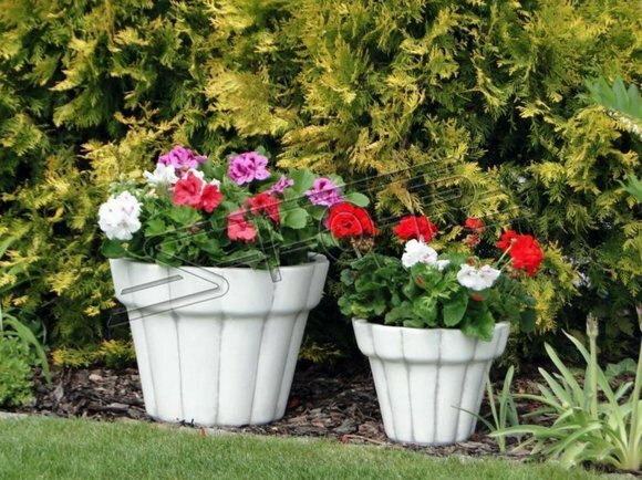 Blumenkorb Blumen Vase Gefäss Garten Terrasse Dekoration Statue Figuren