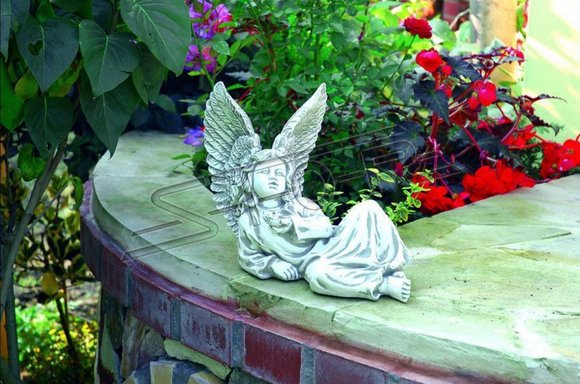 Engel 27cm Skulptur Design Figur Statue Garten Figuren Statuen Skulpturen