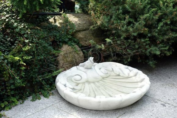 Vogel Tränke Skulptur Design Figur Statue Garten Figuren Statuen Skulpturen