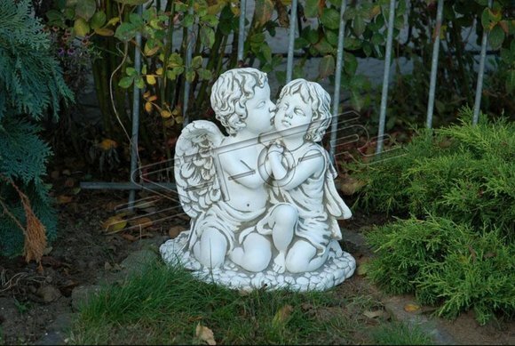 Grabschmuck Grab Stein Dekoration Engel Figur Skulptur Gott Heilig 32cm