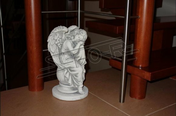 Engel 36cm Skulptur Design Figur Statue Garten Figuren Statuen Grab S101158