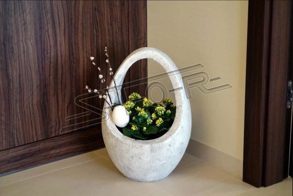 Blumenkübel Pflanz Kübel Dekoration Figur Blumentöpfe Garten Vasen