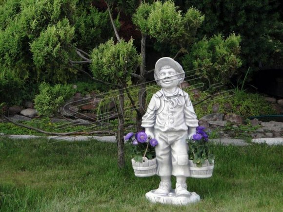 Figur Blumenkübel Pflanz Kübel Dekoration Figur Blumentöpfe Garten Vasen