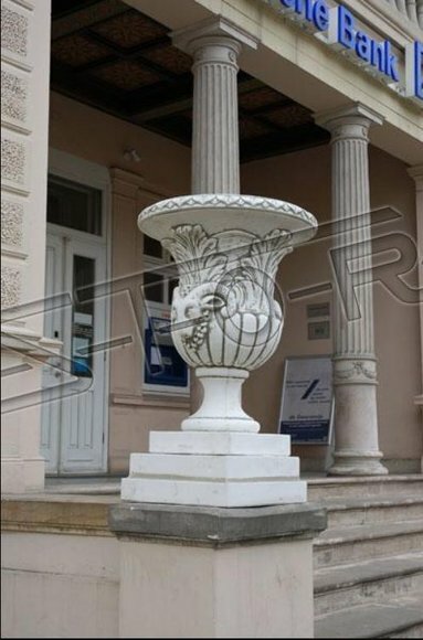 Blumenvase Blumen Kasten Garten Stein Dekoration Deko Blumen Gefäss