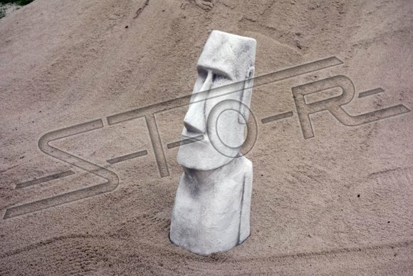 Moai Statue Skulptur Figur Designer Garten Terrasen Deko Skulpturen 76cm