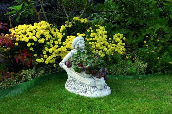 Blumenkübel Pflanz Kübel Dekoration Figur Blumentöpfe Garten Vasen