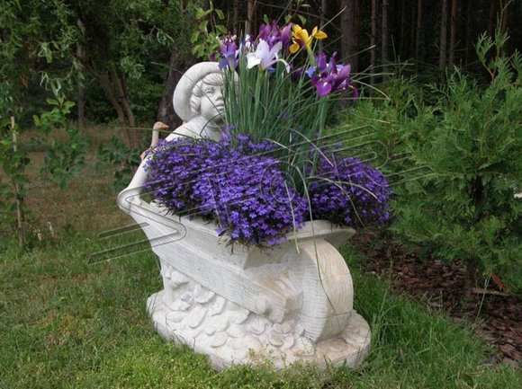 Blumenkübel Pflanz Kübel Dekoration Figur Blumentöpfe Garten Vasen