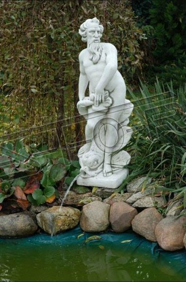 Fontainen Teich Figur Adam Statue Figuren Skulpturen Statuen Skulptur