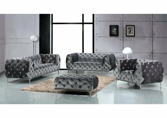 Designer Luxus Wohnlandschaft Chesterfield Polster Sofa Sitz Couch Garnitur