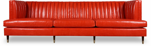 US Ledersofa Chesterfield Restaurant Club Sitz Bank Sofa Polster Leder
