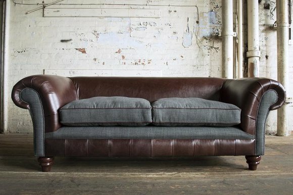 Cheserfield Samt Sofa 3 Sitzer Designer Couchen Couch Textil Stoff Polster