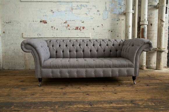 3 Sitzer Chesterfield Polster Sofas Design Luxus Couch Sofa Couchen XXL