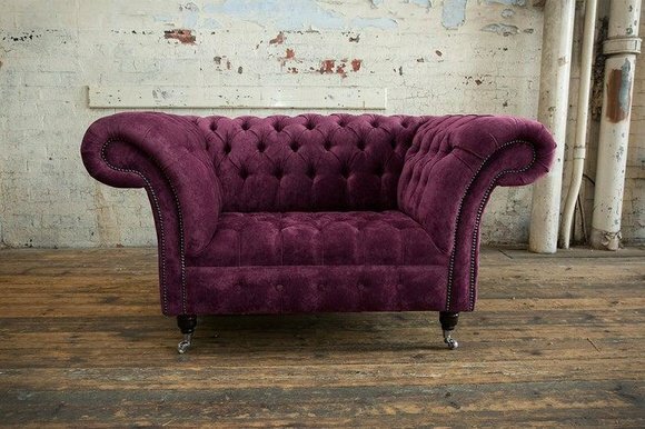 Polstermöbel Sessel 1-Sitzer Neue Premium Class Luxusstoffe Polster