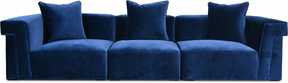 XXL Big Lounge Sofa 4 Sitzer Couch Würfel System Polster Sitz Garnitur